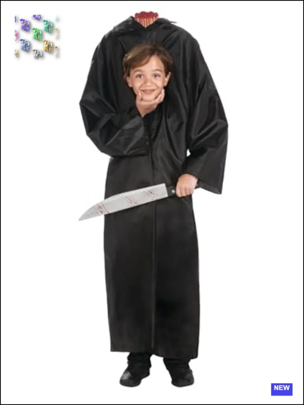 Headless Halloween Costume with Harness and Robe for Kids